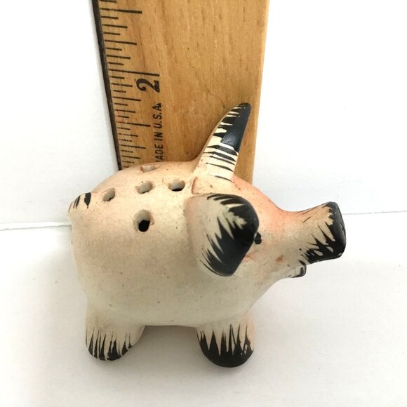 Vintage Japanese Pig Salt & Pepper Shaker Set – Pink & Black Ceramic, 1950s - Picture 10 of 10